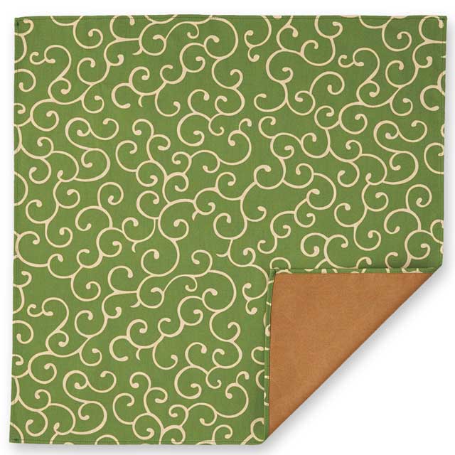 tsubomi小風呂敷 唐草 緑-商品画像