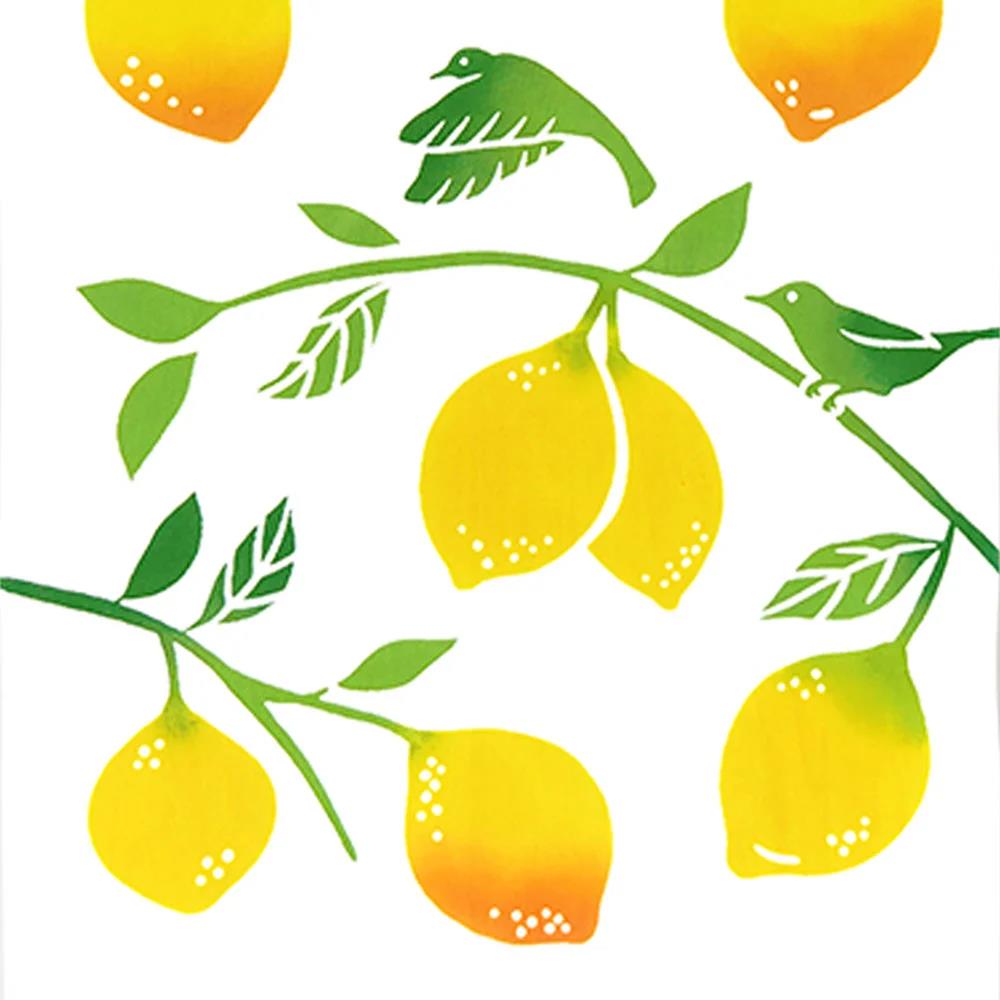注染手ぬぐい レモンツリー 日本製-商品画像