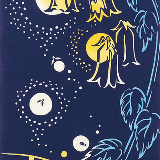 注染手ぬぐい 蛍灯りほたるあかり 夏の風物詩 日本製-商品画像