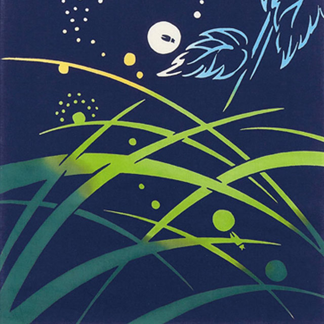 注染手ぬぐい 蛍灯りほたるあかり 夏の風物詩 日本製-商品画像