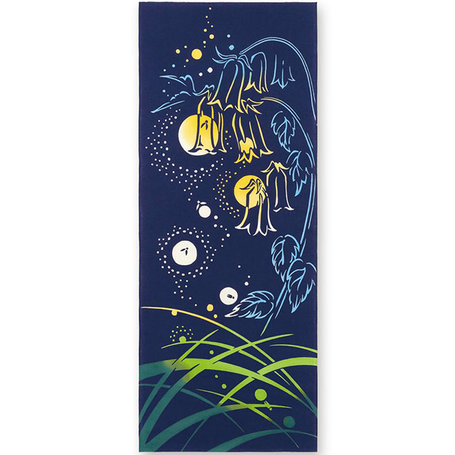 注染手ぬぐい 蛍灯りほたるあかり 夏の風物詩 日本製-商品画像