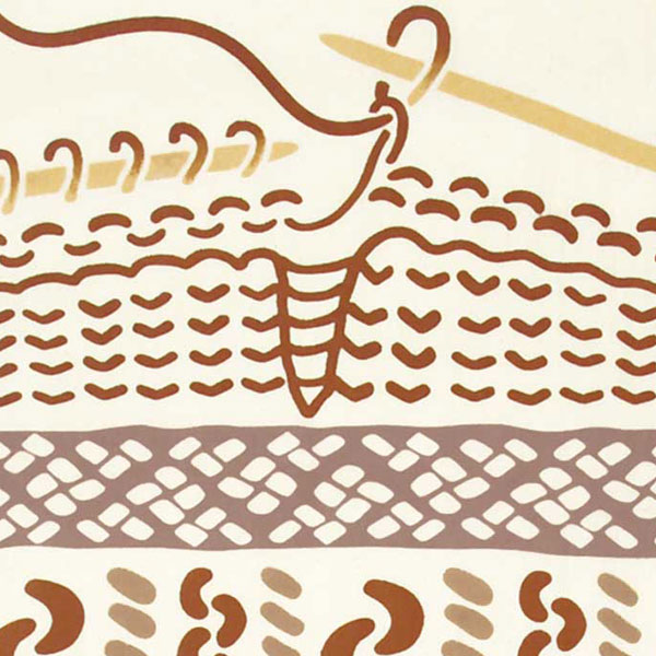 注染手ぬぐい 編み物 趣味道楽 日本製-商品画像