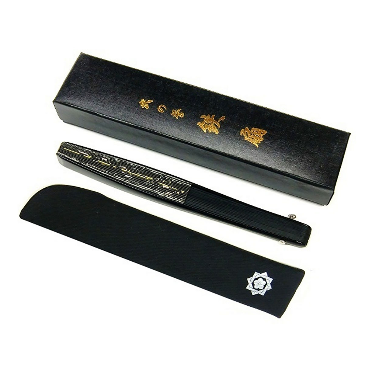 女性用鉄扇6.5寸 黒 坂本龍馬 尾形刀剣-商品画像