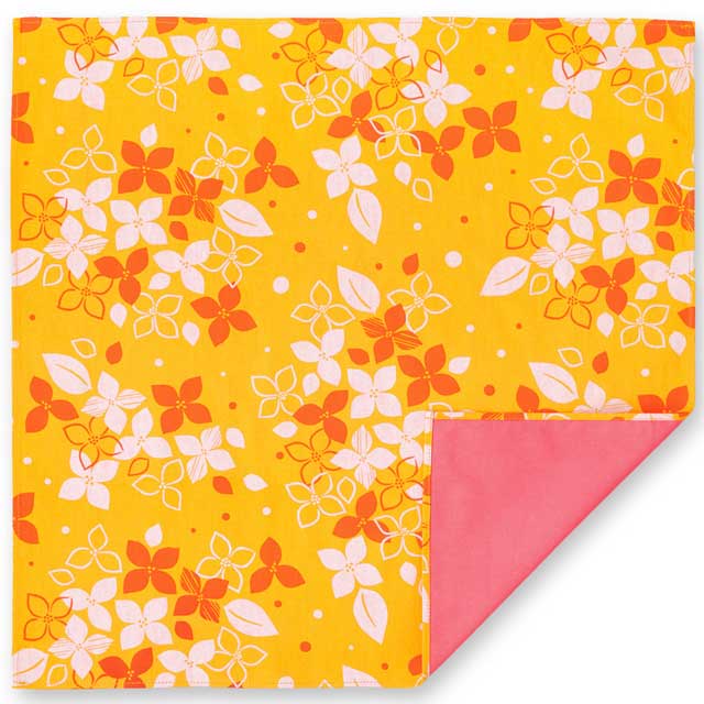 tsubomi小風呂敷 小花 黄-商品画像