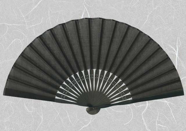 婦人紙扇子 葬儀扇 扇子箱付-商品画像