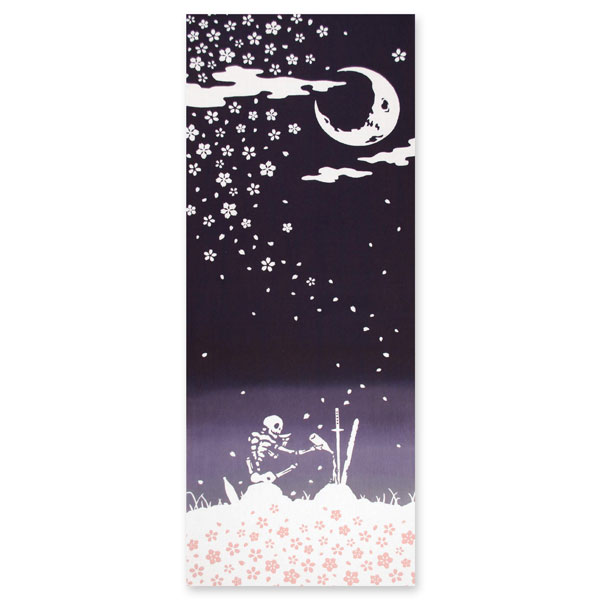 注染手ぬぐい 花酔骨 はなすいこつ 無常 日本製-商品画像