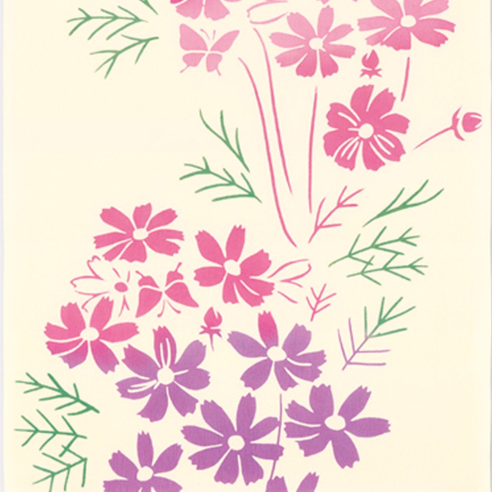 注染手ぬぐい 秋 花圃 秋の道 日本製-商品画像