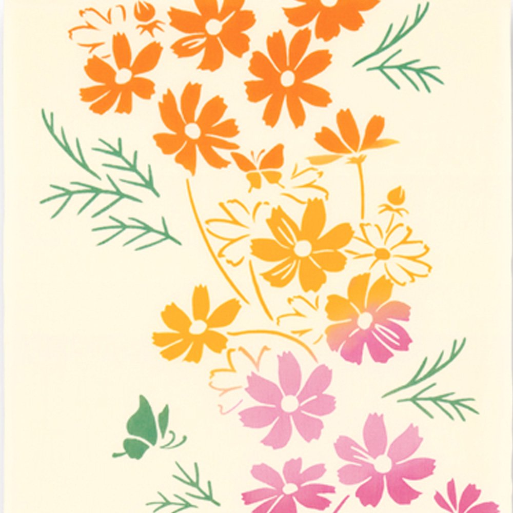 注染手ぬぐい 秋 花圃 秋の道 日本製-商品画像