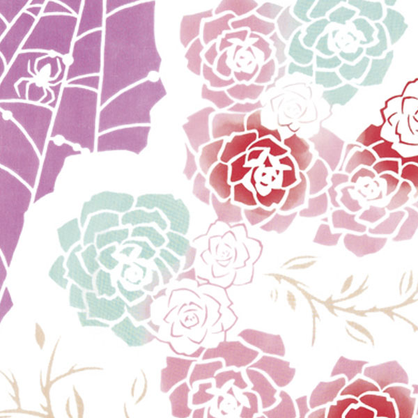 注染手ぬぐい 秘密のバラ庭 ひとひら浪漫 日本製-商品画像