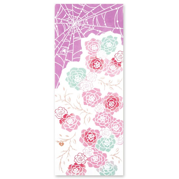 注染手ぬぐい 秘密のバラ庭 ひとひら浪漫 日本製-商品画像