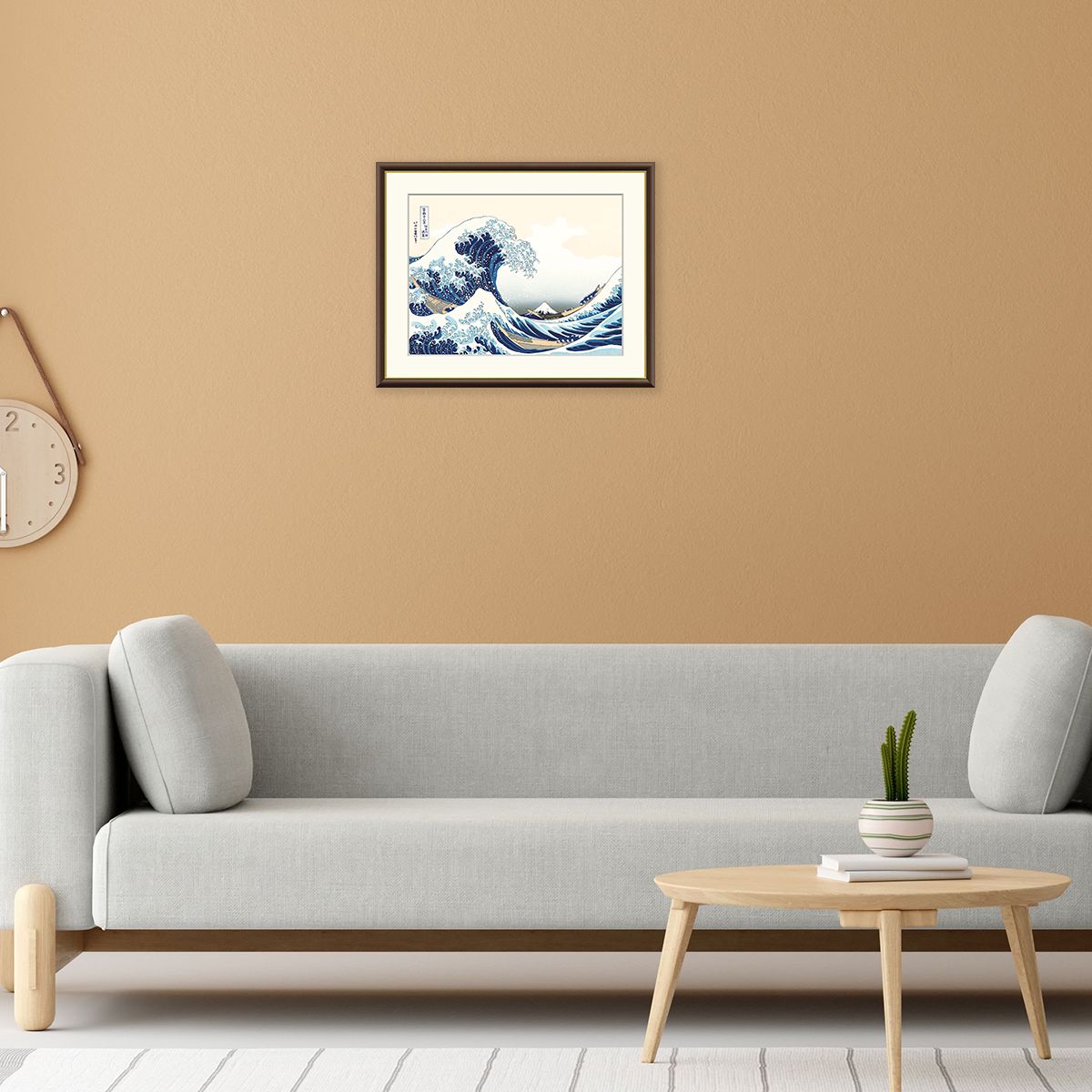 絵画 神奈川沖浪裏 葛飾北斎-商品画像