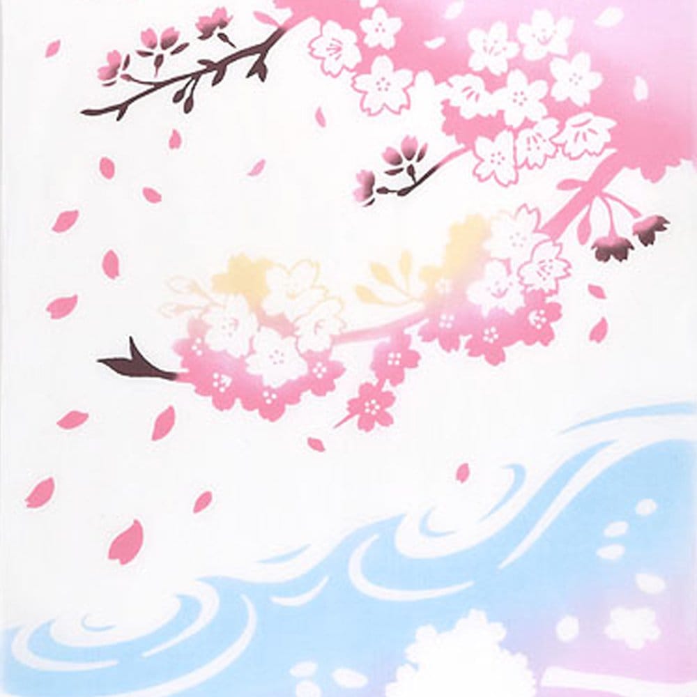豪華で新しい 注染手ぬぐい さくら水面桜 日本製｜【公式】模造刀・居合刀の タオル