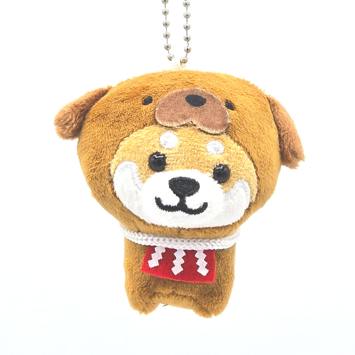 旅するマメしば 高知 土佐犬 ぬいぐるみボールチェーンキーホルダー