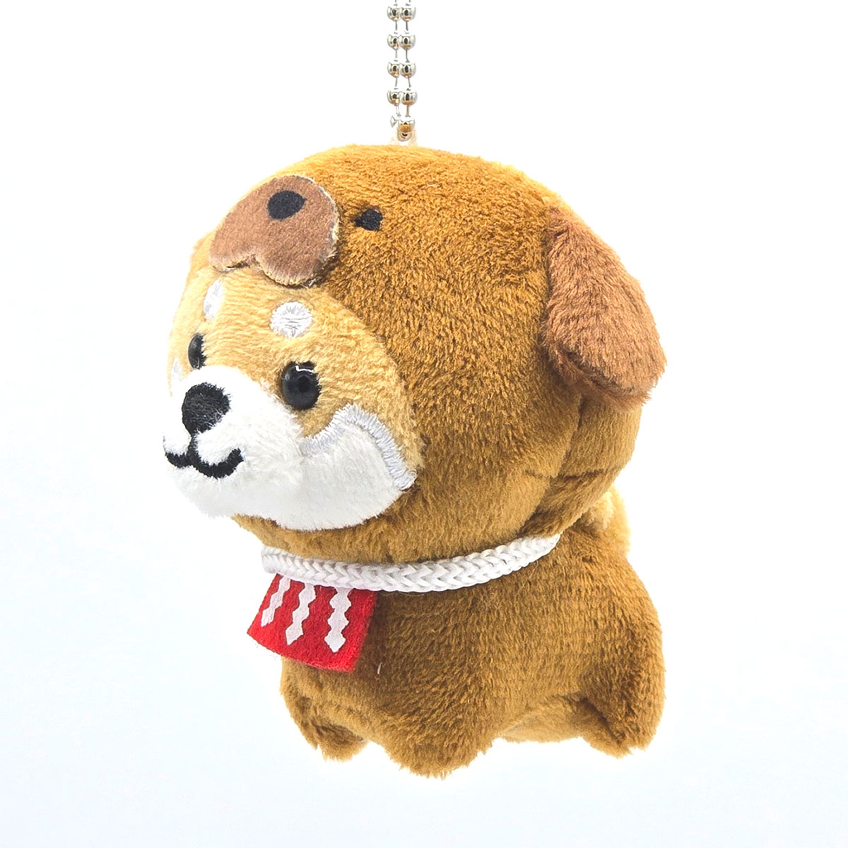 旅するマメしば 高知 土佐犬 ぬいぐるみボールチェーンキーホルダー