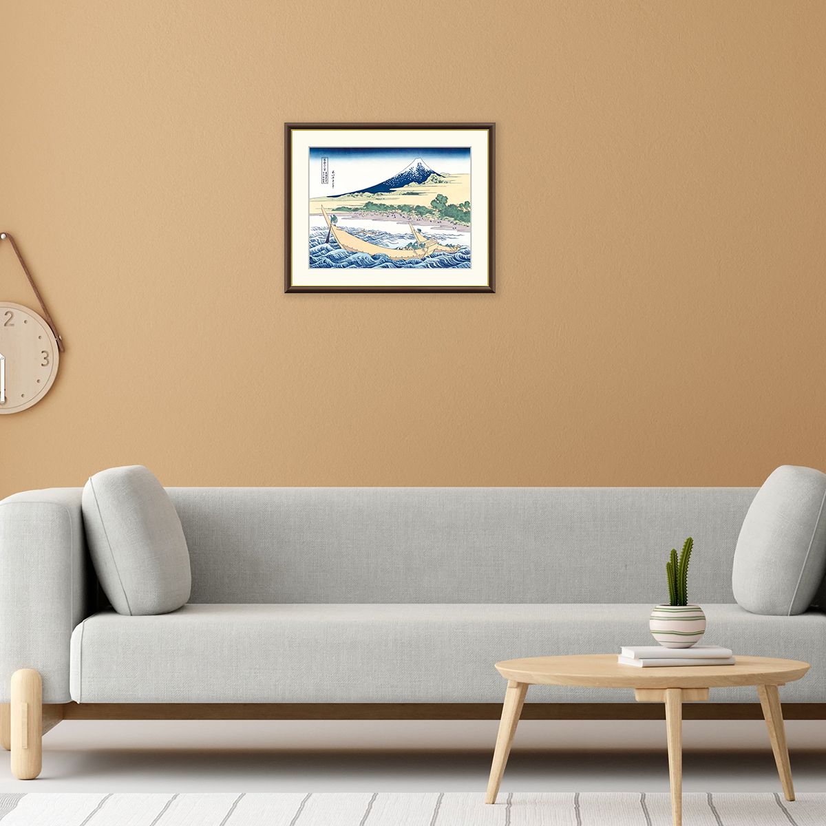 絵画 田子の浦略図 葛飾北斎-商品画像