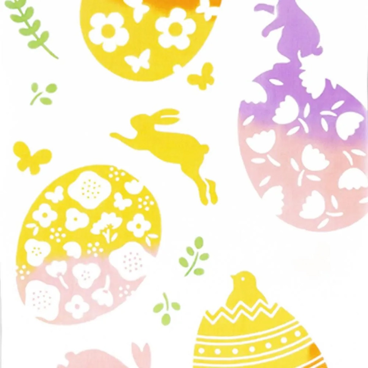注染手ぬぐい  春の風物詩 Happy Easter (ハッピーイースター) 日本製-商品画像