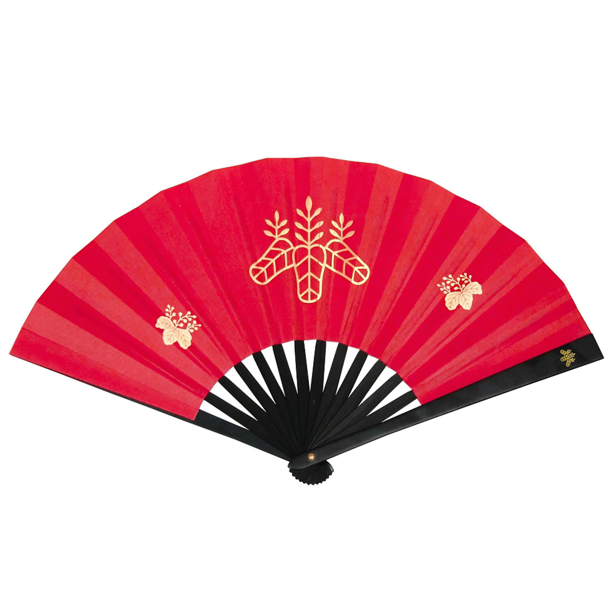 鉄扇８寸 豊臣秀吉 金家紋入 尾形刀剣-商品画像