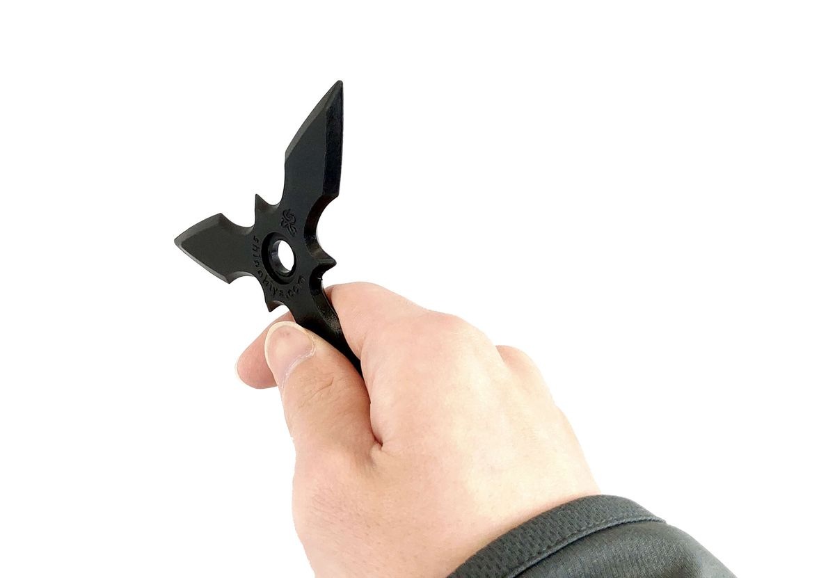 ゴム手裏剣 ブラック 三光-商品画像