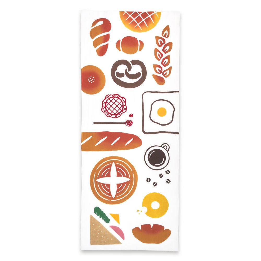 注染手ぬぐい 趣味道楽焼きたてパン 日本製-商品画像