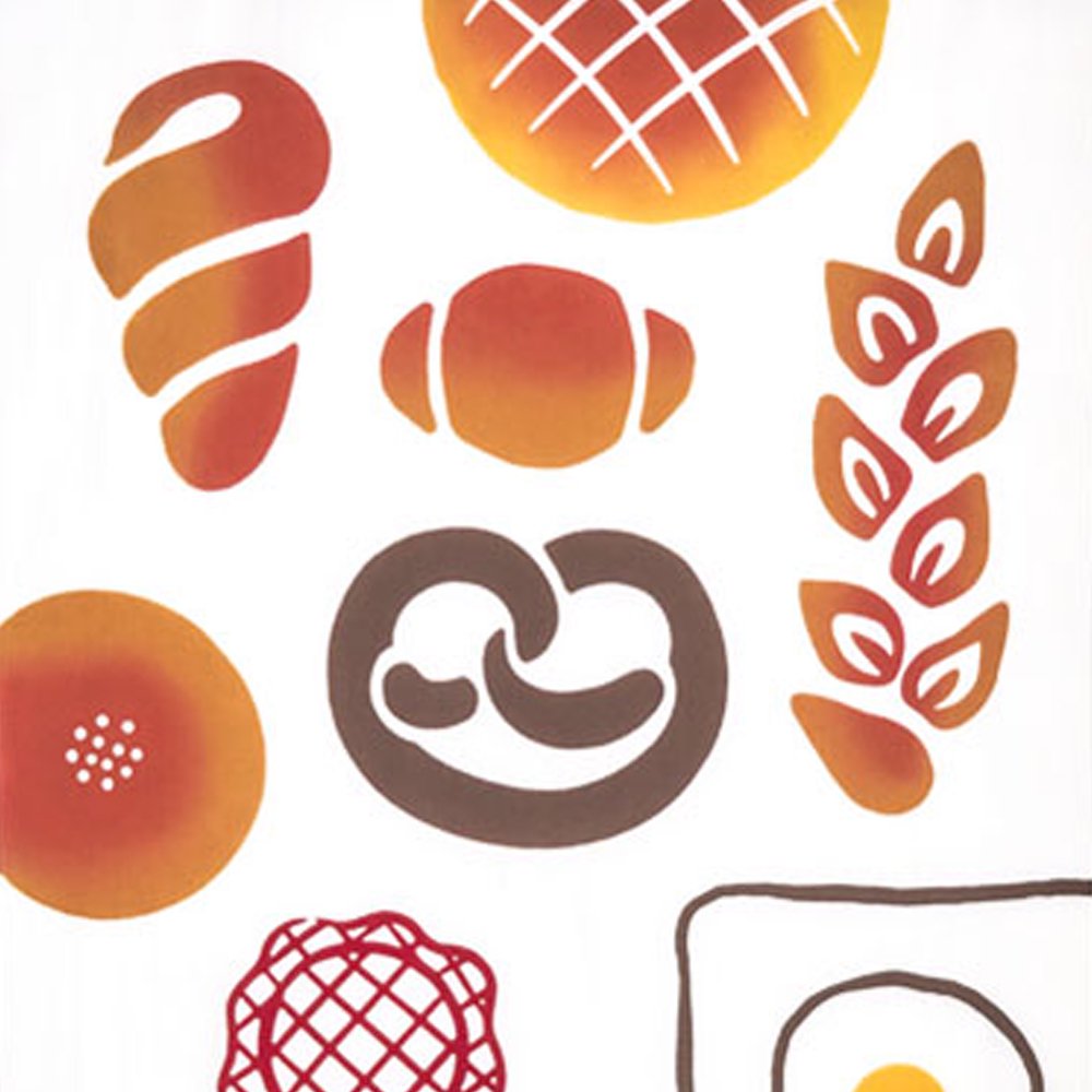 注染手ぬぐい 趣味道楽焼きたてパン 日本製-商品画像