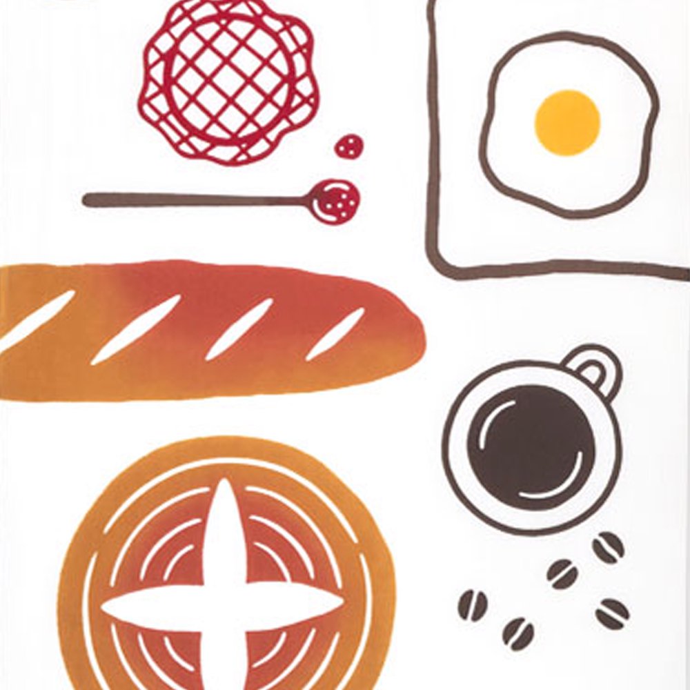 注染手ぬぐい 趣味道楽焼きたてパン 日本製-商品画像