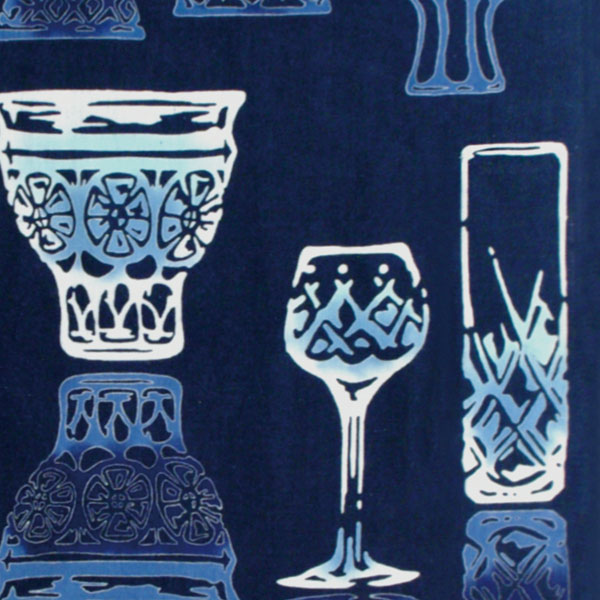 注染手ぬぐい 切子硝子 きりこがらす 趣味道楽 日本製-商品画像