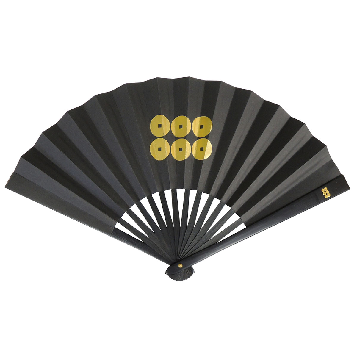 鉄扇８寸 真田幸村 金家紋入 尾形刀剣-商品画像