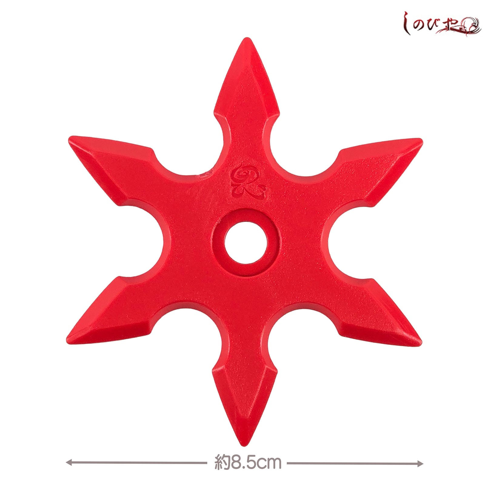 ゴム手裏剣 レッド 六方　-ROPPO--商品画像