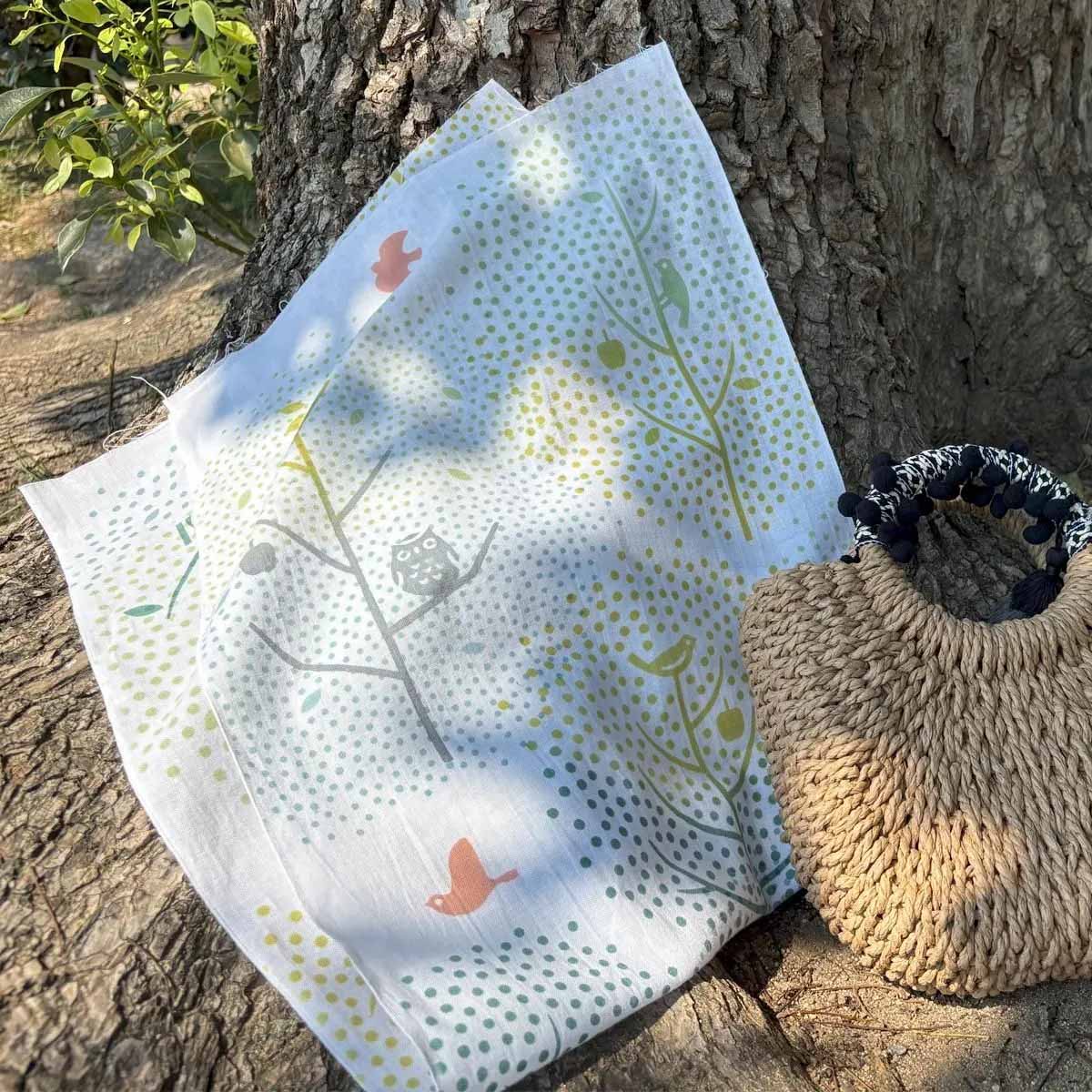 注染手ぬぐい ここかしこ 森玉（もりだま）JIKAN STYLE 日本製-商品画像