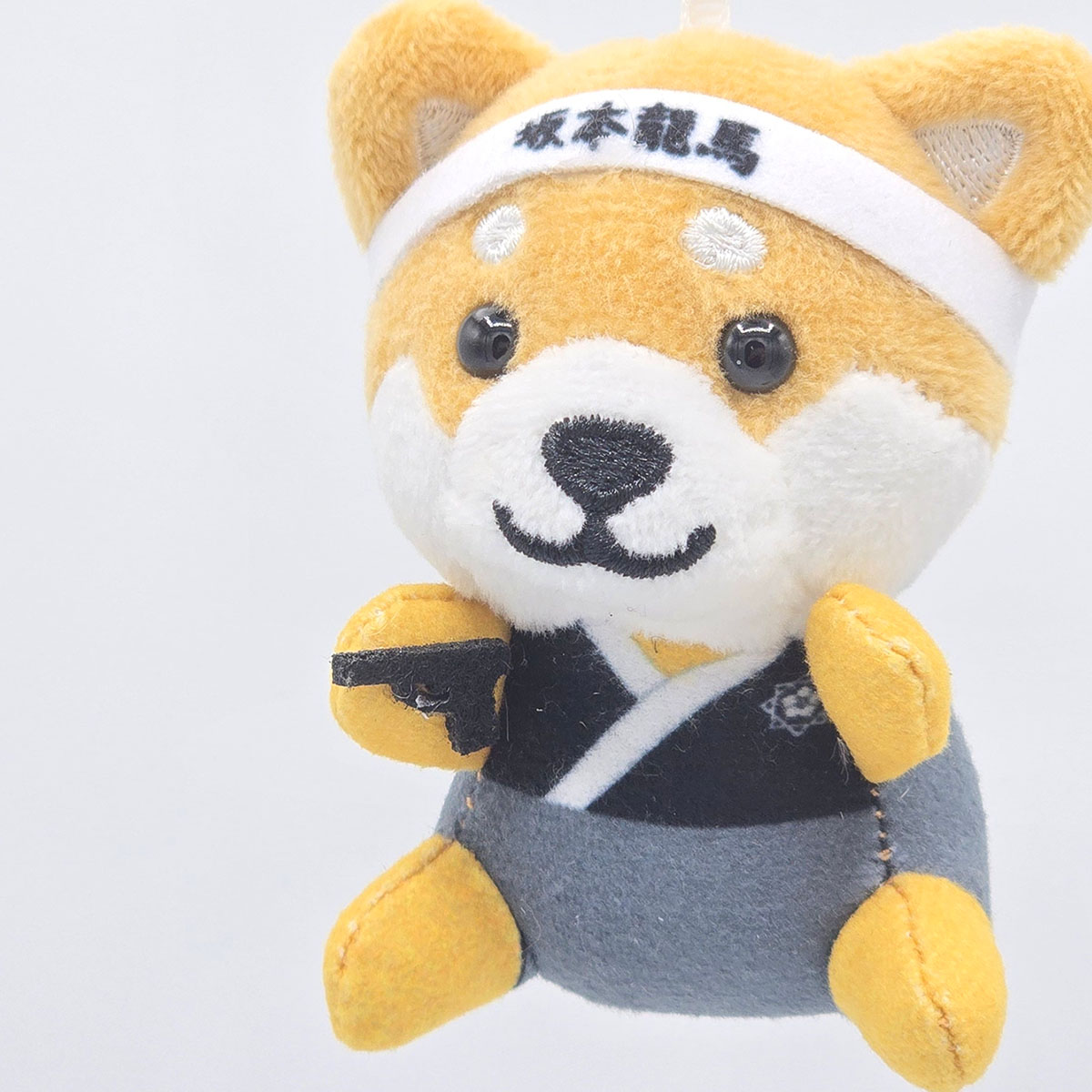 旅するマメしば 坂本龍馬 ぬいぐるみボールチェーンキーホルダー-商品画像