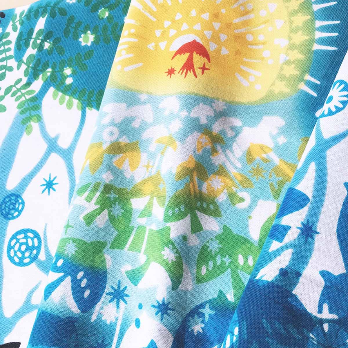 注染手ぬぐい 星追い鳥 JIKAN STYLE 全4柄 日本製-商品画像