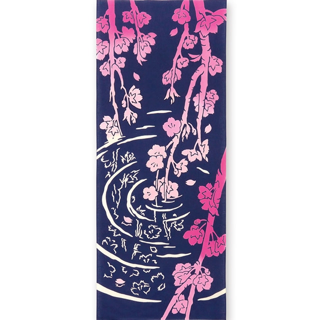 注染手ぬぐい しだれ鏡桜 さくら 日本製-商品画像