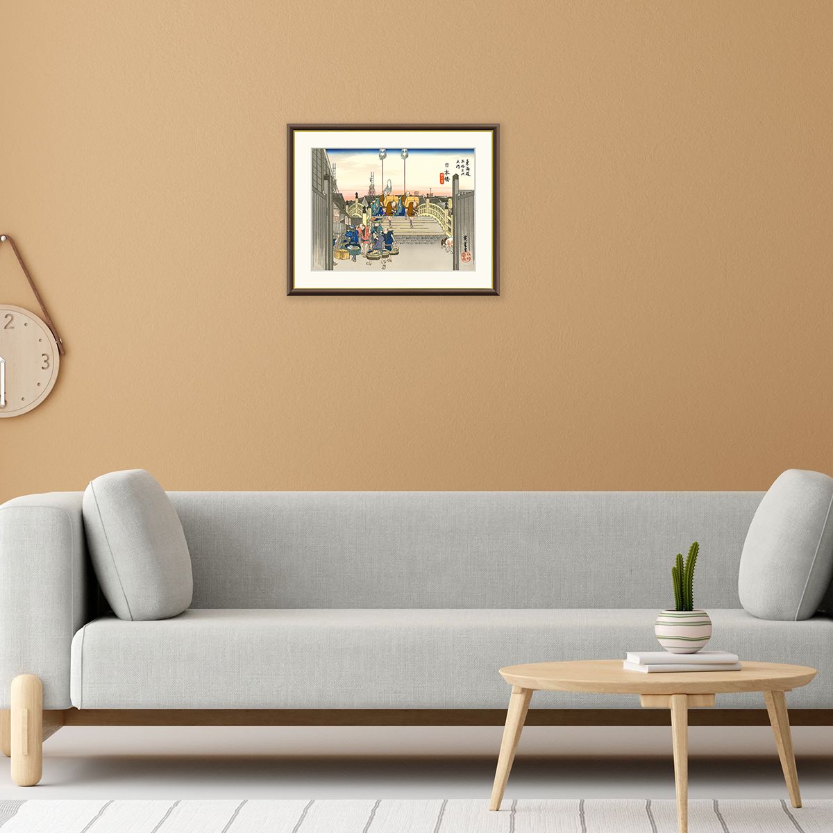 絵画 日本橋 朝之景 歌川広重-商品画像