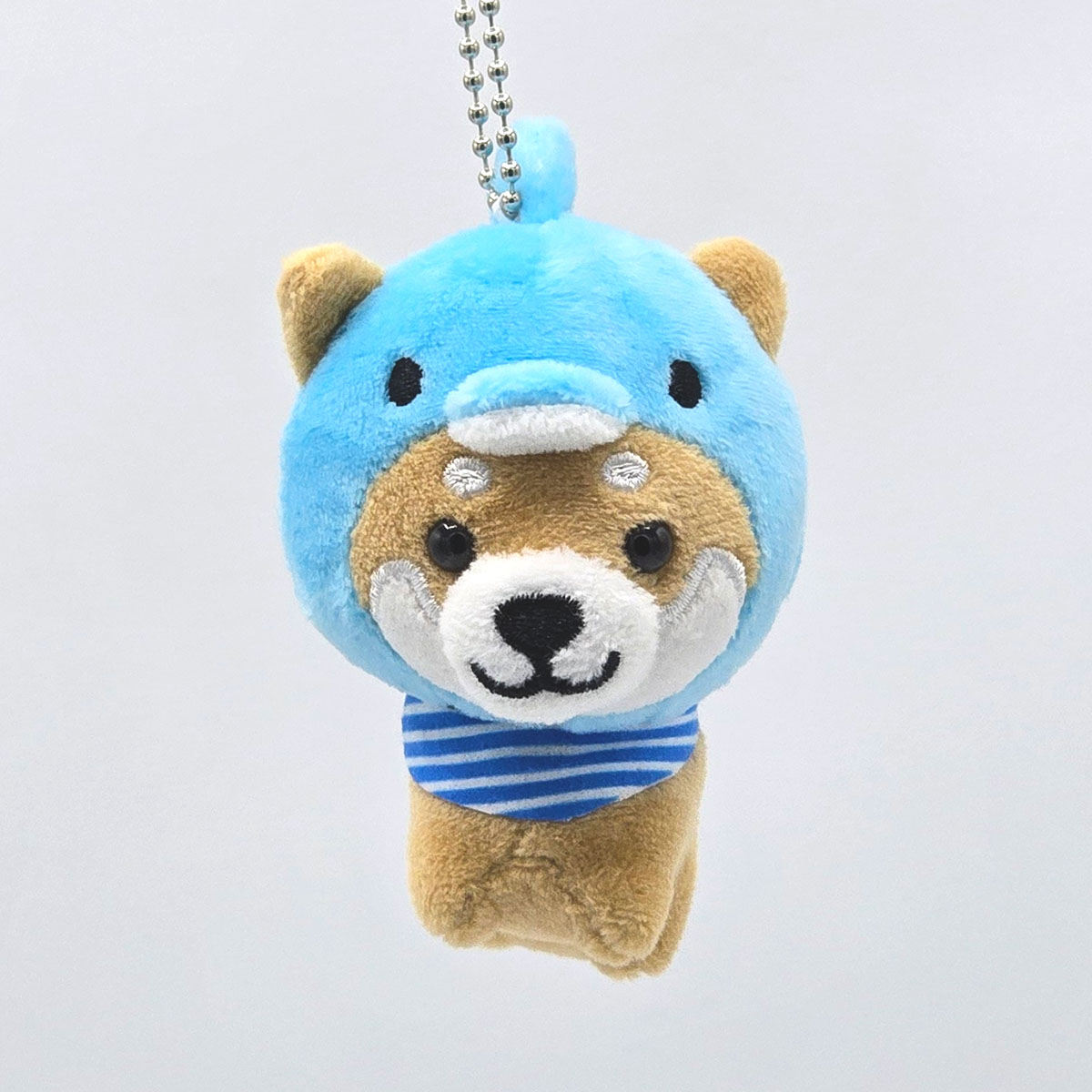 旅するマメしば イルカ  ぬいぐるみボールチェーンキーホルダー-商品画像