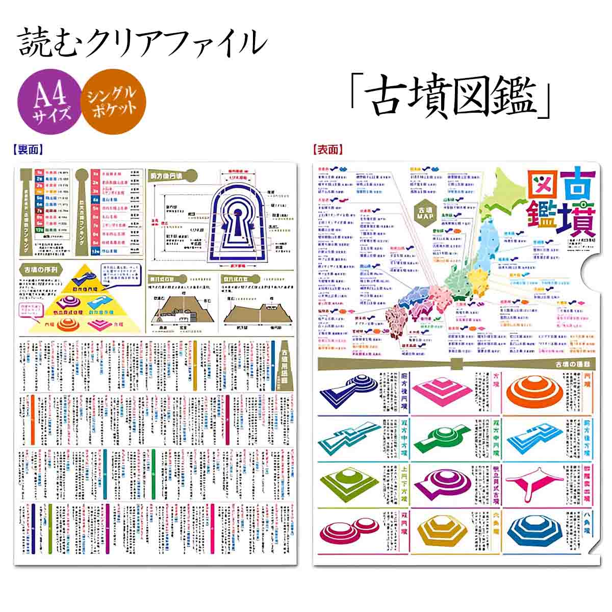 読むクリアファイル 古墳図鑑-商品画像