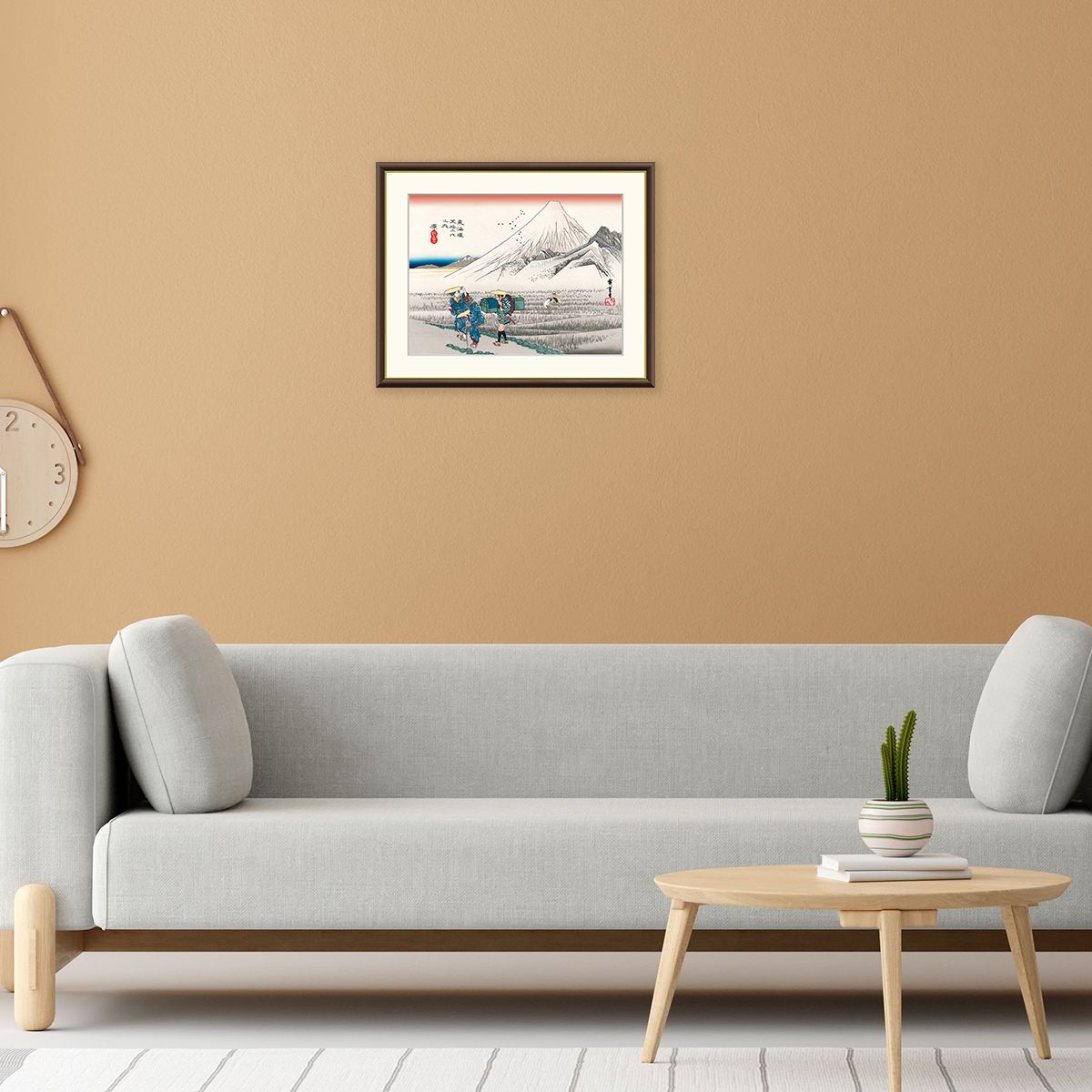 絵画 原 朝之富士 歌川広重-商品画像