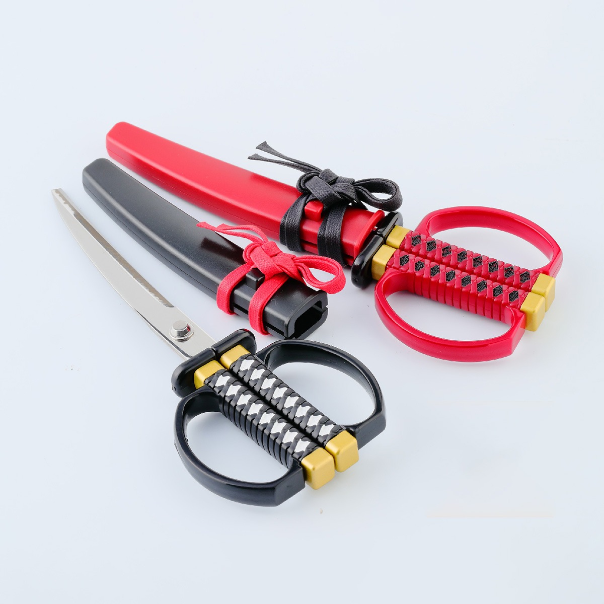 日本刀はさみ 黒 赤 ニッケン刃物｜【公式】模造刀・居合刀の