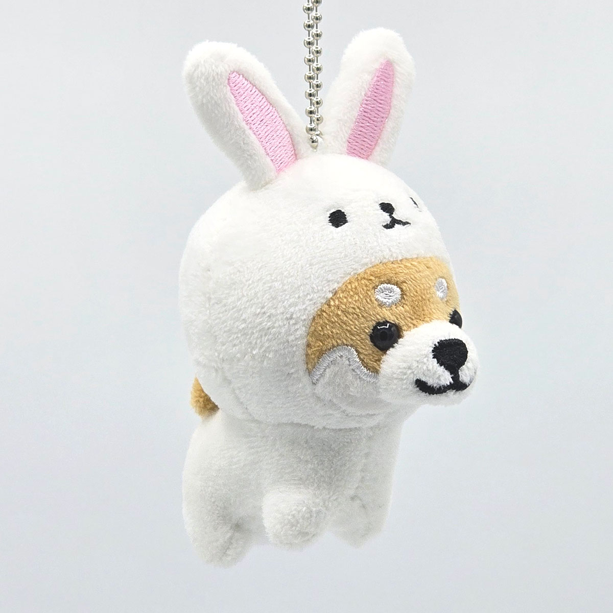 旅するマメしば 因幡の白うさぎ ぬいぐるみボールチェーンキーホルダー