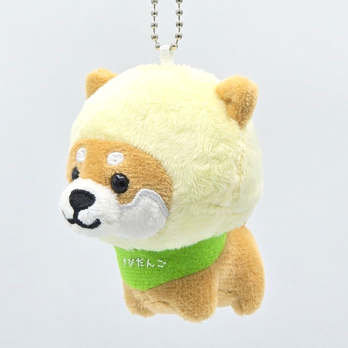 旅するマメしば 岡山 きびだんご ぬいぐるみボールチェーンキーホルダー 中国地方篇-商品画像