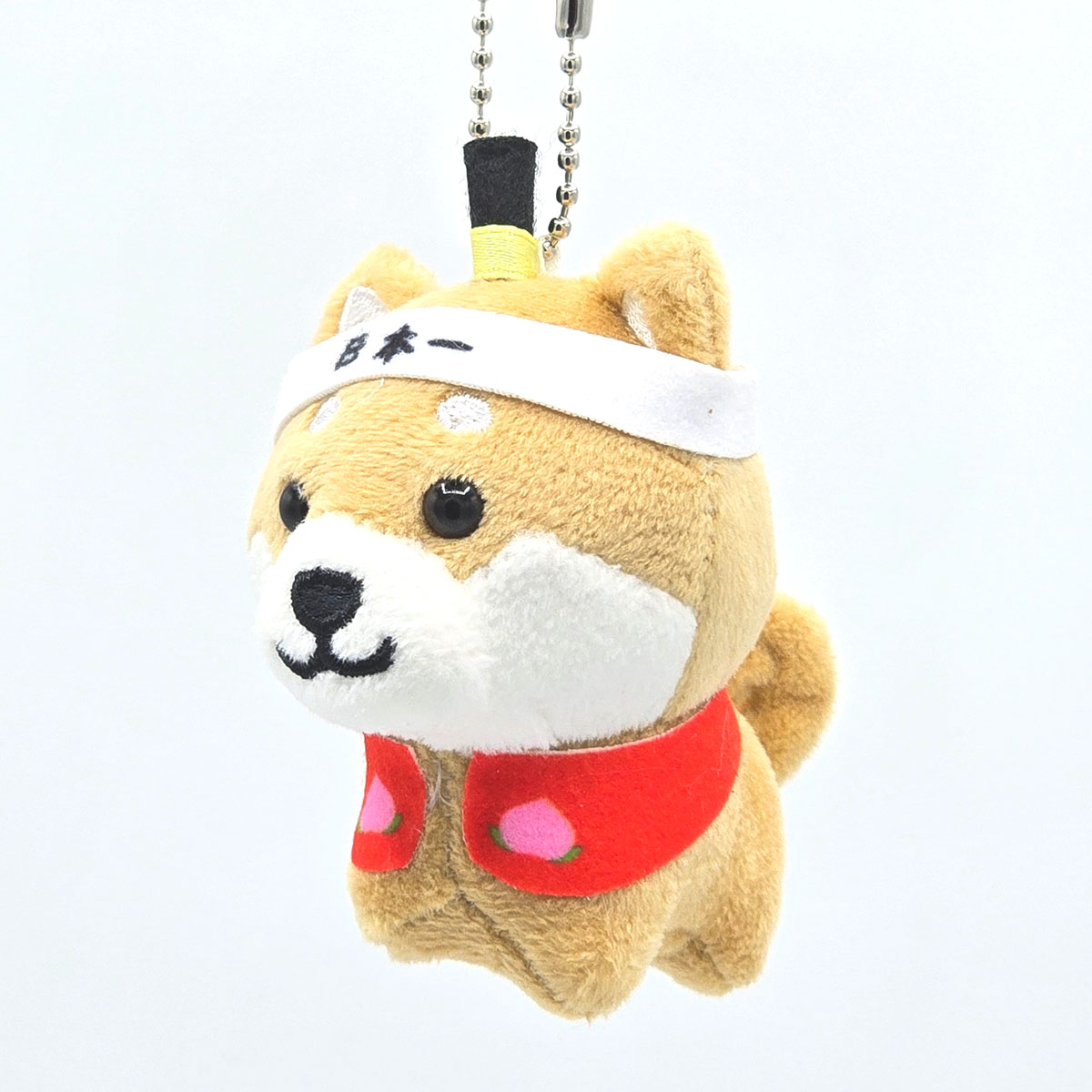 旅するマメしば 岡山 桃太郎 ぬいぐるみボールチェーンキーホルダー