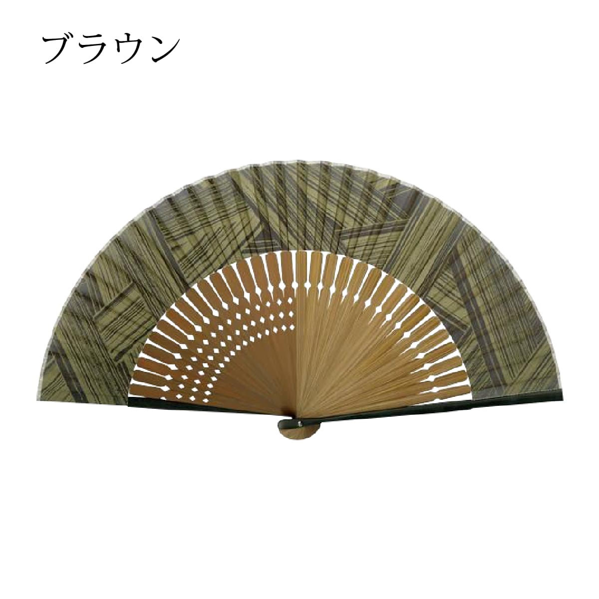 紳士布扇子 二色骨短地紗型 扇子箱付-商品画像