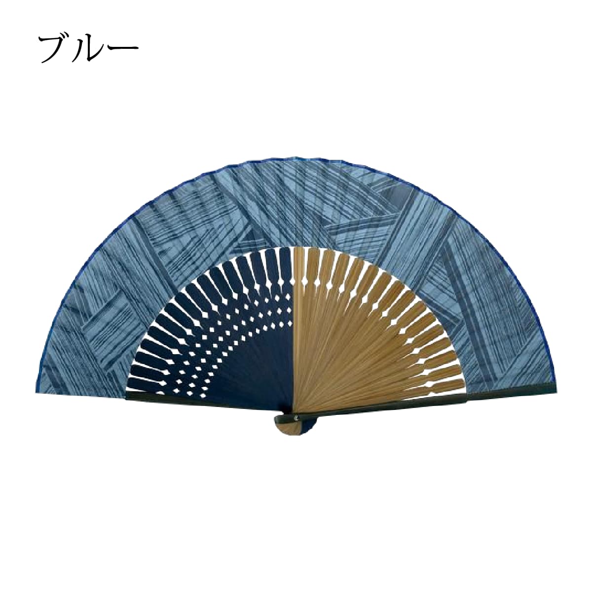 紳士布扇子 二色骨短地紗型 扇子箱付-商品画像