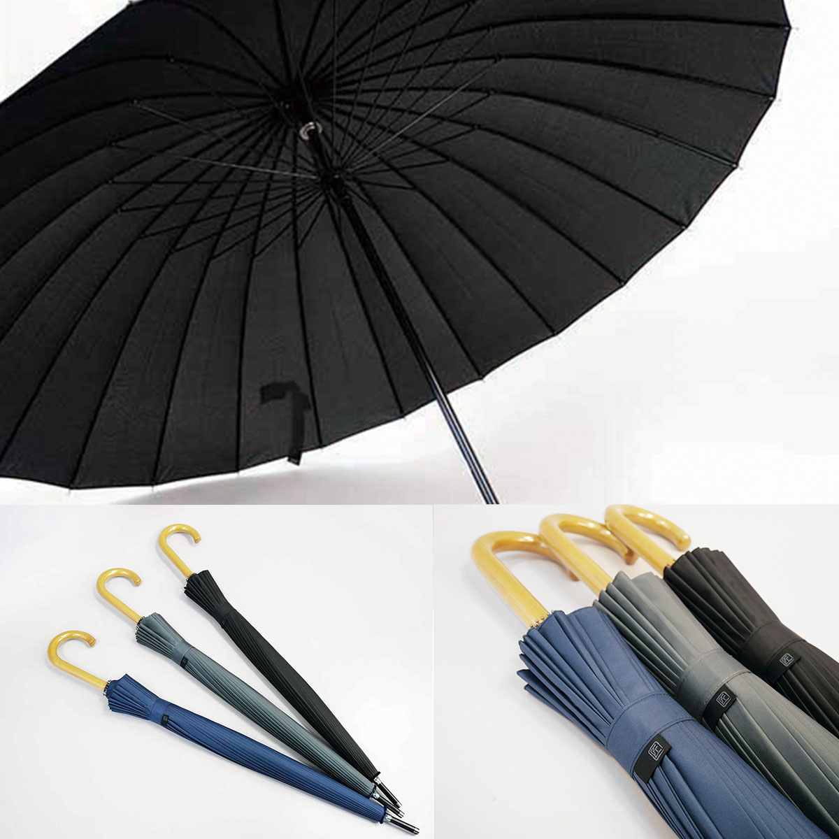 24本骨 メンズ和傘 匠 全3色-商品画像