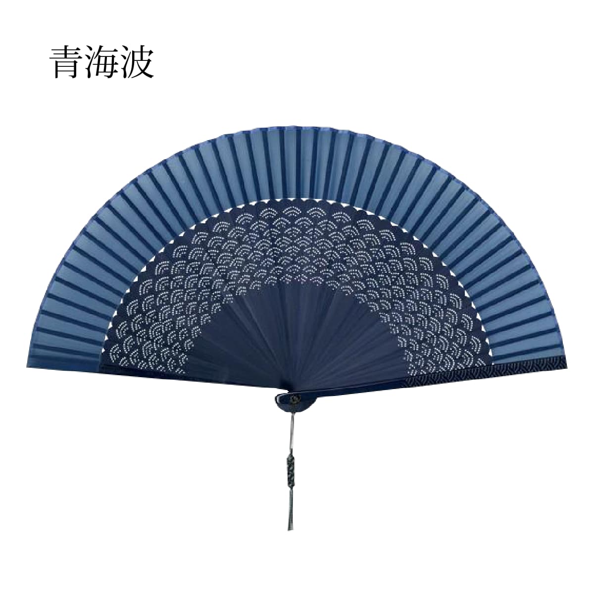 紳士布扇子 彫文様 扇子箱付-商品画像