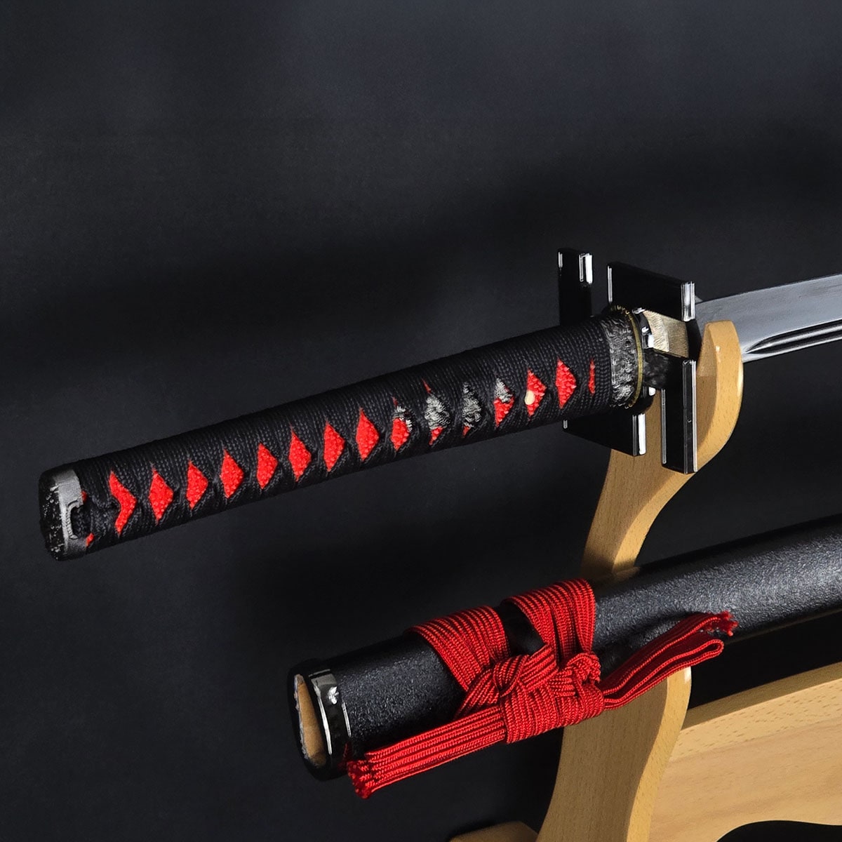 武具 刀装具 日本刀 模造刀 黒バラ 居合刀 黒斬剣 卍鍔 樋入り黒塗り刀身 模造刀 |【公式】模造刀・居合刀