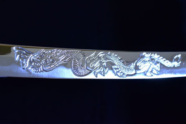 模造刀　波紋模様 ドラゴン彫刻 模造刀 波紋模様 ドラゴン彫刻 31Bqk1+4U9L.jpg_BO30,255,255,