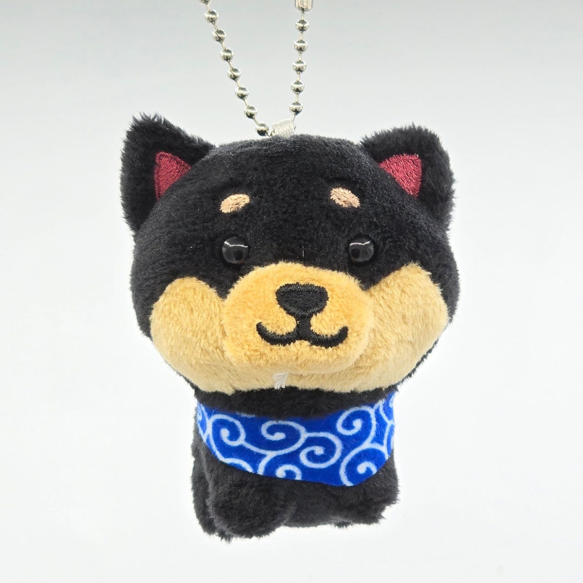 旅するマメしば くろまめ ぬいぐるみボールチェーンキーホルダー
