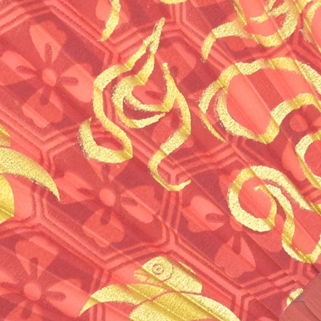 アートシルク扇子 真田幸村 炎-商品画像