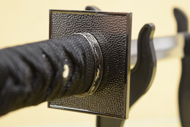 ミニ忍者刀 刀掛台付 模造刀-商品画像