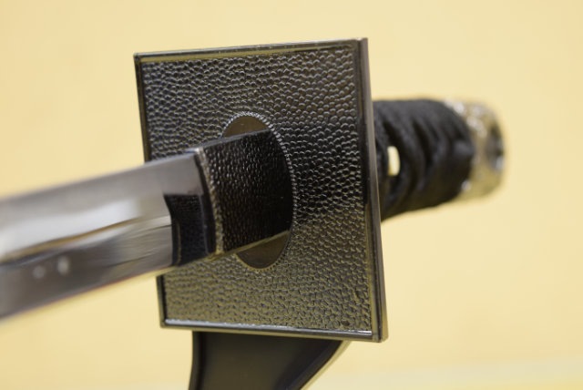 ミニ忍者刀 刀掛台付 模造刀-商品画像